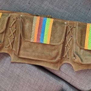 Brand New ✨Handcrafted, Suede Hip Belt Bag